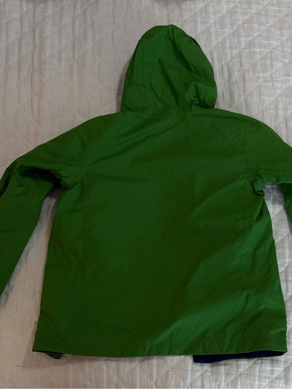 Columbia Bright Green Hooded Kids Raincoat Unisex M (10-12) - Picture 4 of 4